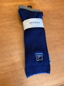 Sperry Top-Sider Girl’s Knee High Socks 2 Pair Fits Shoe Size 3-8.5 - Picture 1 of 9