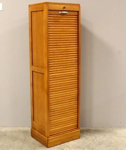 ANTIKE AKTENSCHRANK Büroschrank ROLLSCHRANK ROLLADENSCHRANK -EICHE- anfang 20.Jh - Bild 1 von 9