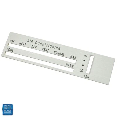 Oldsmobile Cutlass 1970-72/panel de aluminio 442 para inserto de aire acondicionado Foto 1 de 2