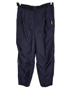 Pantaloni da golf Sun Mountain uomo blu navy Gore Tex impermeabili polsini zip taglia L - Foto 1 di 13