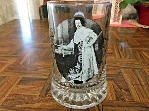 Vintage 1986 Wandertag Volksmarch Glas Bierstein Kelheim König Ludwig l  - Bild 1 von 7
