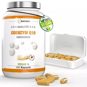 COENZYM Q10, 180 Kapseln a 200 mg, 6 Monatsvorrat, incl. Pillenbox - Bild 1 von 6