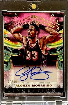 Marcas de carril de memoria Alonzo Mourning 2024-25 Topps Inception rosa automático #MLM-AM/99 Foto 1 de 4