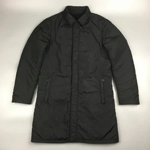 Vintage PRADA Black Tab Nylon/Wool Reversible Luxury Men's Trench Coat size 48 - Picture 1 of 24