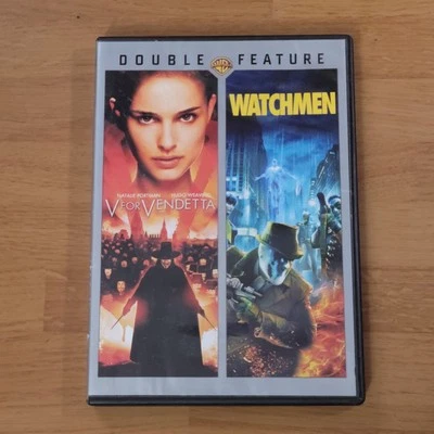 V for Vendetta/Watchmen (DVD, 2012, 2-Disc Set)  -  Double Feature -- - Image 1 of 2