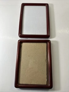 Set Of 2 FETCO MCM Rounded Corner Picture Frames 8”x 6” for 5”x7” Photos NICE - Picture 1 of 11