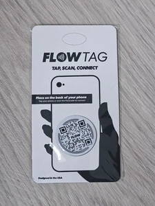 NEW Flowtag Social Media Button Adhesive Scannable QR Code - Photo 1 sur 2