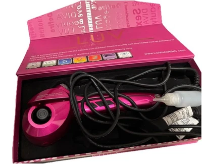 Rizador de vapor profesional automático LUV rosa intenso para mujer. Ligeramente usado. Foto 1 de 4