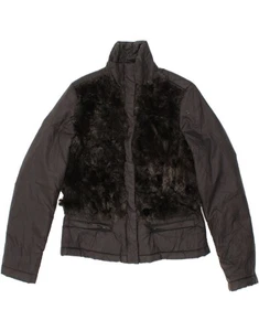 BENETTON Womens Padded Jacket IT 44 Medium Black Polyamide B209 - Picture 1 of 3