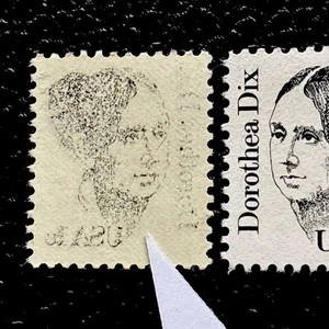 57115 US Stamp SC#1844 1c MNHOG Rare Full Offset Color Image Back ERROR EFO SP* - Picture 1 of 3