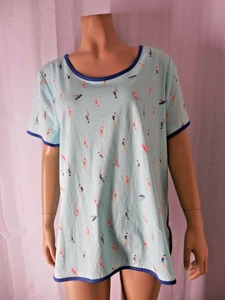 SLEEP SENSE PJ Schlafshirt Large Blau Baumwolle Kurzarm Neu mit Etikett - Bild 1 von 4