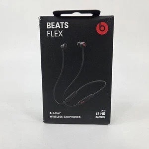 Beats By Dr Dre Flex All Day Wireless Bluetooth Earbuds Earphones - Black - Picture 1 of 13