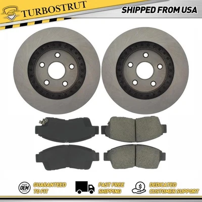 Front OE Centric Brake Kit Brake Pad Rotor For 1996-2000 Toyota RAV4 - Image 1 of 4