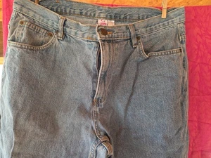 Blue Jeans Open Trails Stonewashed Denim 34 X 30 GUC - Picture 1 of 12