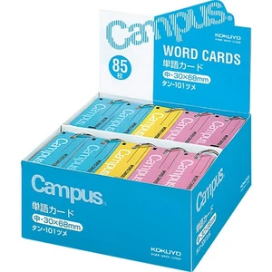 Kokuyo Campus Flash Cards with Binder Rings, Word Cards, Anki Cards, Mini Not... - Picture 1 of 6