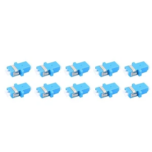 10 PCS LC to LC Fiber Couplers for Low Loss Singlemode and Multimode Fiber Use - Picture 1 of 7