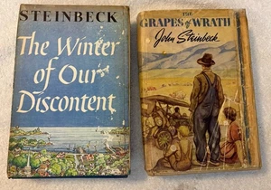 The Grapes of Wrath John Steinbeck First Edition 1939 HCDJ 7th Printing ++ - Foto 1 di 24