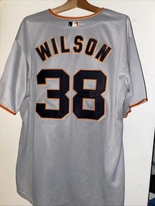Camiseta Brian Wilson Gris MLB Majestic Cool Base Stadium Cosida Talla 54 2006 Dugout - Imagen 1 de 8