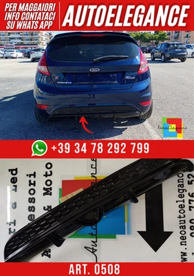 💕ART. 0508 DIFFUSORE FIESTA MK7 2008-2017 NERO LUCIDO💕 - Immagine 1 di 4