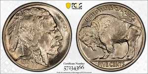 1915 5C MS64 CAC Buffalo Nickel - PCGS Gold Shield - Nice Coin Looks Gem - Picture 1 of 3