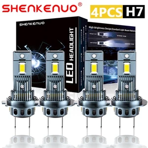 For Mercedes-Benz GLC300 2016-2020 4Pcs H7 H7 LED Headlight Lamps High Low Bulb - Picture 1 of 12