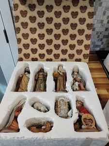 Vintage 1986 Lefton Collection 9-teiliges Set The Bethlehem Collection in Box #05421 - Bild 1 von 8