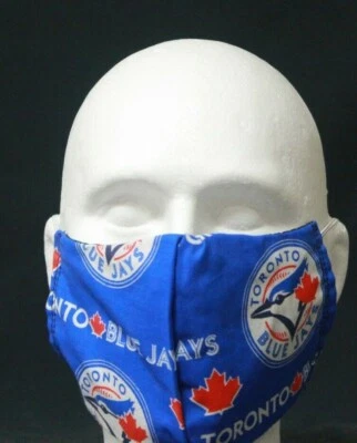 Toronto Blue Jays Washable Face Mask Handmade Great Gift Free Shipping! - Image 1 of 3