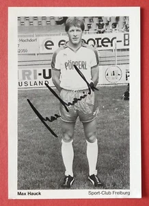 3469 Max Hauck SC Freiburg 80er Autogrammkarte original signiert - Picture 1 of 2