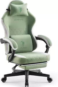 Gaming Chair Fabric with Pocket Spring Cushion, High Back Ergonomic Computer Cha - Picture 1 of 12