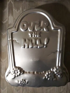 Wilton Over The Hill Cake Pan 1995 2105-1237 Tombstone Grave Headstone 50th Bday - Picture 1 of 5