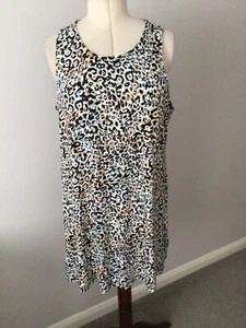 Marks & Spencer Ladies Stunning Animal Pattern Swing/Shift Dress Size 20R BNWT - Picture 1 of 6