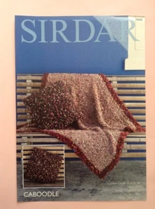Sirdar Caboodle Chunky Cushion & Throw Knitting Pattern 7840 - Picture 1 of 3