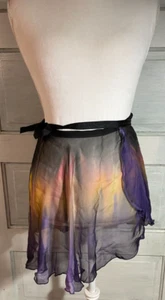 NEW Watercolor Dancewear Purple Adult Ballet Wrap Skirt ~ OS - Picture 1 of 6