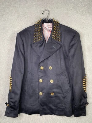 Blazer Thom Browne Runway Otoño 2012 Hombres Talla 4 Azul 100% Cachemira Peso Pesado Foto 1 de 4