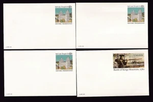 FIVE DIFFERENT MINT POSTAL CARDS UX83/UX87/UXC6-7 + DUPLICATES - Picture 1 of 3