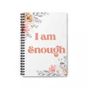 Floral Spiral Notebook - Ruled Line, Inspirational Journal, Flower Notebook, - Picture 1 of 5