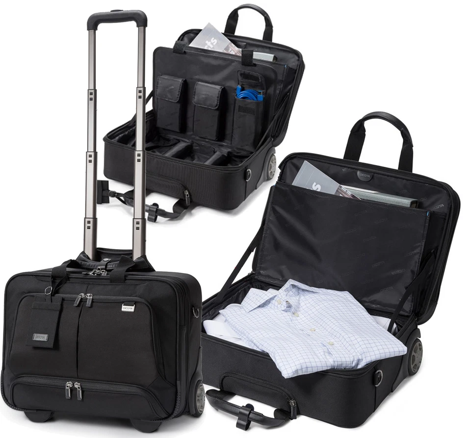 REISETROLLEY NOTEBOOKTASCHE DICOTA TASCHE FÜR NOTEBOOK BIS 17" 43cm BIS 41x31cm - Bild 1 von 1