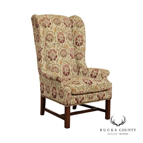 Pearson Chippendale Style Tall Wingback Host Chair Cover