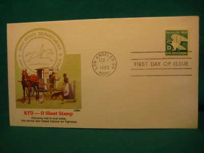 "D"  (22c) Domestic Letter Rate-#2111-First Day Issue-Fleetwood Cachet - Image 1 of 2