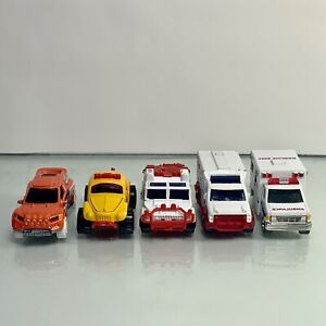 Mattel Matchbox Lot of 5 Ambulance Rescue EMT 1:64 Diecast Vehicles