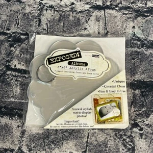 Exposed! 6x6 Klar Acryl 7 Seiten Album Jakobsmuschel Rand Sammelarbeiten Unikat - Bild 1 von 9