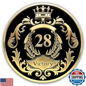 Galileo® The Victory Crown | Gold Plated | AA Coin | Alcoholic Anonymous Meda - Picture 1 of 5