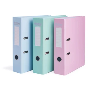 Pukka A4 Lever Arch File Folder Document Storage 70 mm Pastel Colours 3 Pack - Picture 1 of 8