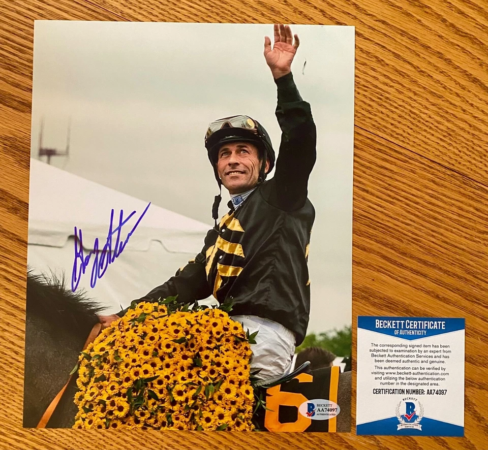 Foto firmada por Gary Stevens Legendary Jockey 8x10 Beckett A Foto 1 de 1