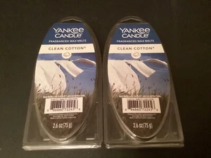 Yankee Candle Clean Cotton Fragranced Wax Melts 2.6z 6Pk *Lot of 2* - Picture 1 of 2