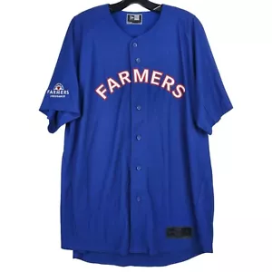 Farmers Insurance Trikot Erwachsene Large blau rot NEW ERA Logo Spruch Baseball - Bild 1 von 9