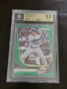 2020 Panini Prizm GAVIN LUX RC Green Prizms #198 BGS 9.5 GEM MINT 9.5x 3/ 10 - Picture 1 of 3