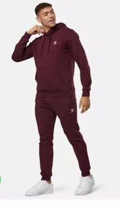 Conjunto de sudadera con capucha y jogger Adidas originales para hombre M Essential Trefoil granate mediano - Imagen 1 de 10