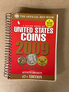 2009 The Official Red Book A Guide Book of United States Coins Spiral Bound Used - Picture 1 of 3