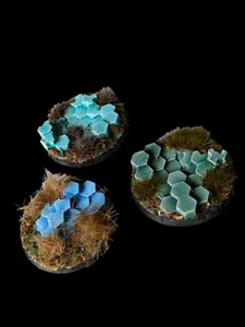 16x Basalt Boden Im 28/32mm Scale für / bits / basing / modellbau - Bild 1 von 3